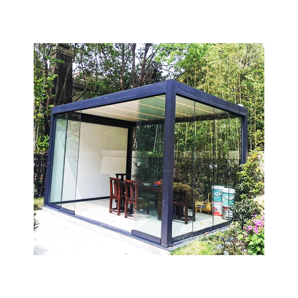 Garraf Factory Direct High Quality Motorized Pergola in Alluminio With Adjustable Roof