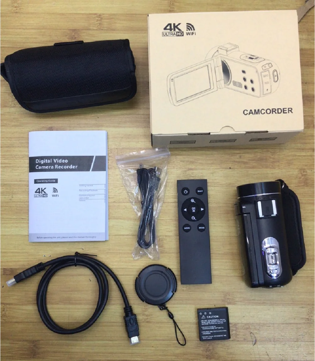 3 Inch Touchscreen 4K Digital Camera with WiFi Mic 18X Digital Zoom 270 ...