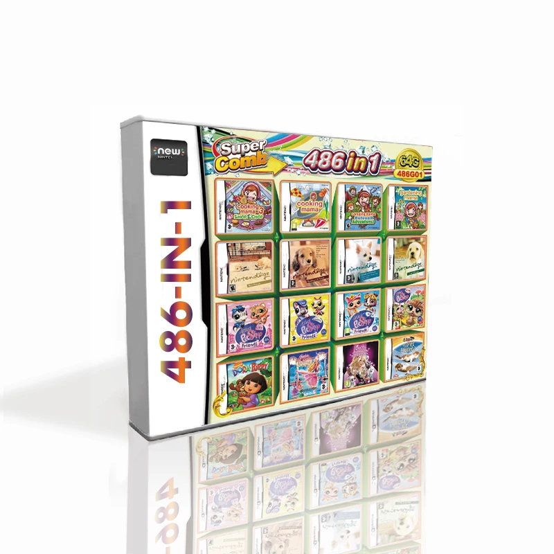 任天堂DS Amazon.co.jp: 3DS 486 in 1 ゲームカセット 486 クラシック