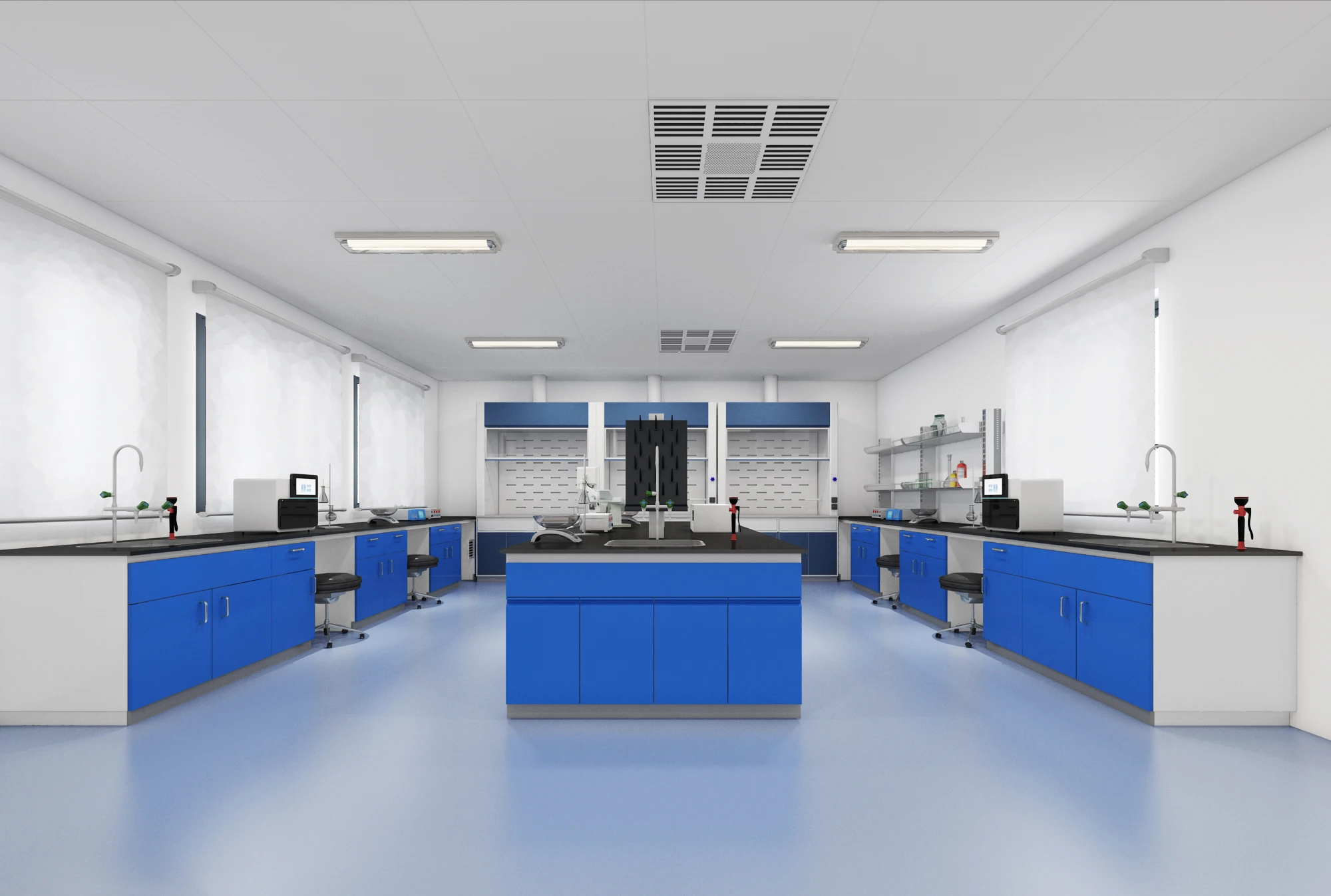 High Quality Lab Bench Workstation Medical Laboratory Side Benches