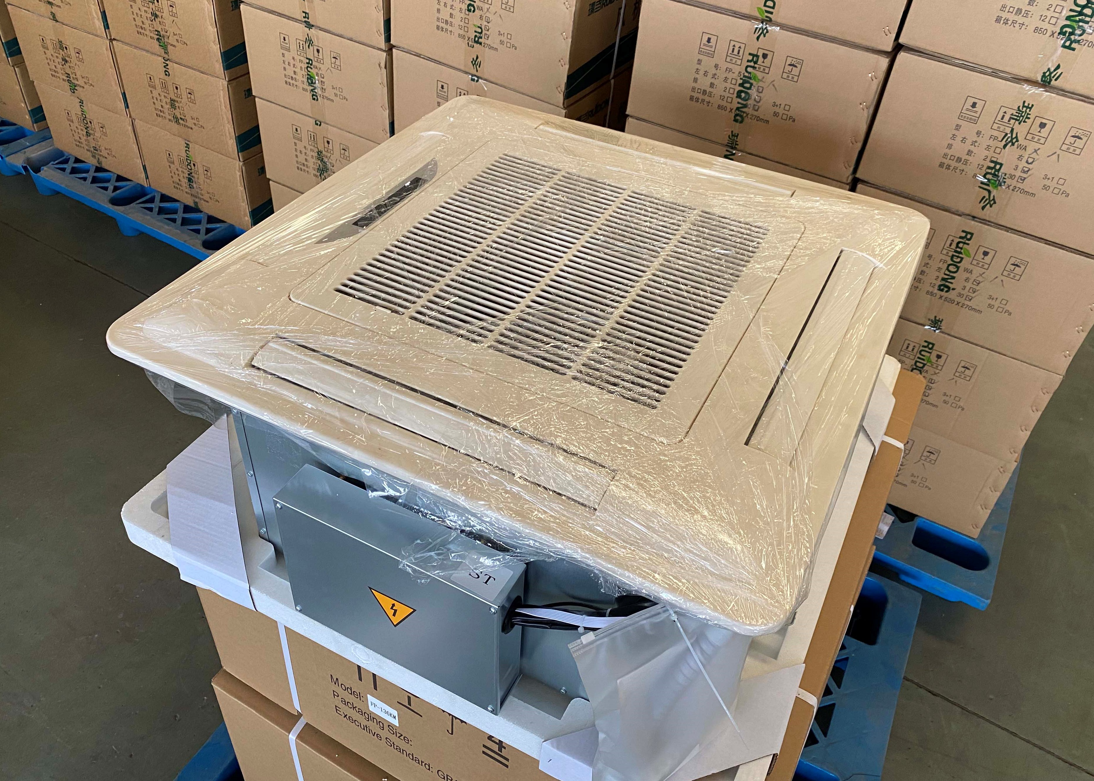 Horizontal Concealed Fan Coil Unit Duct Type Water Chiller Fan Coils