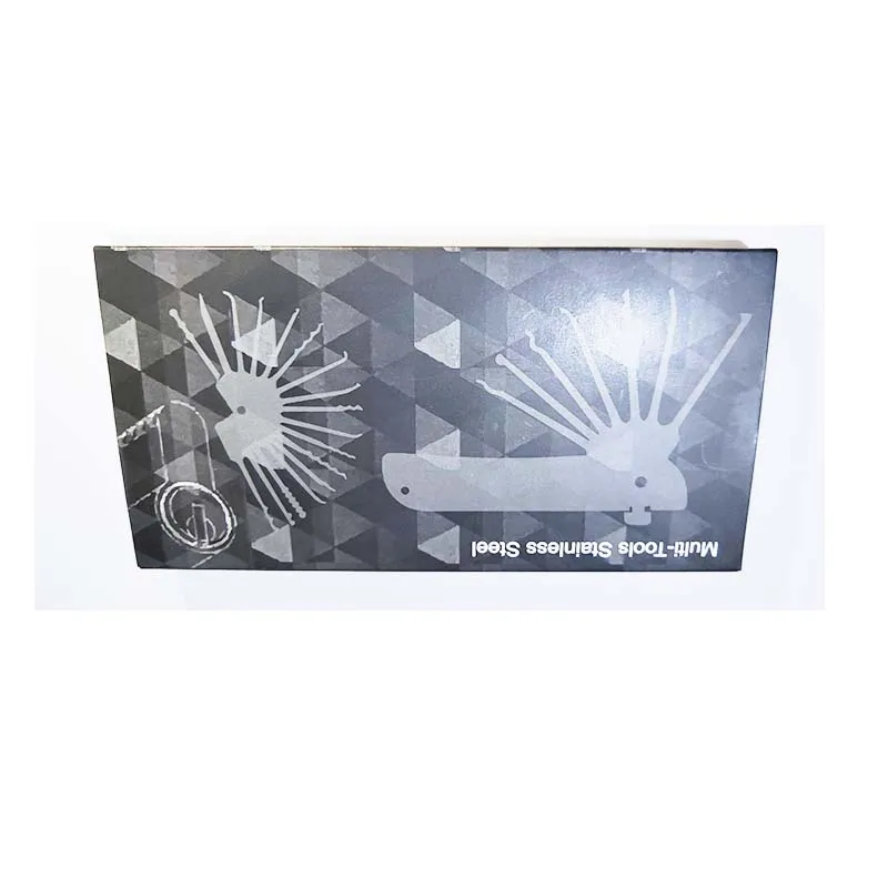 New Arrival Second Generation Multifunctional Foldable Jacknife Jack Knife  24 in 1 Pocket Fold Folding Tool Lock Pick Set