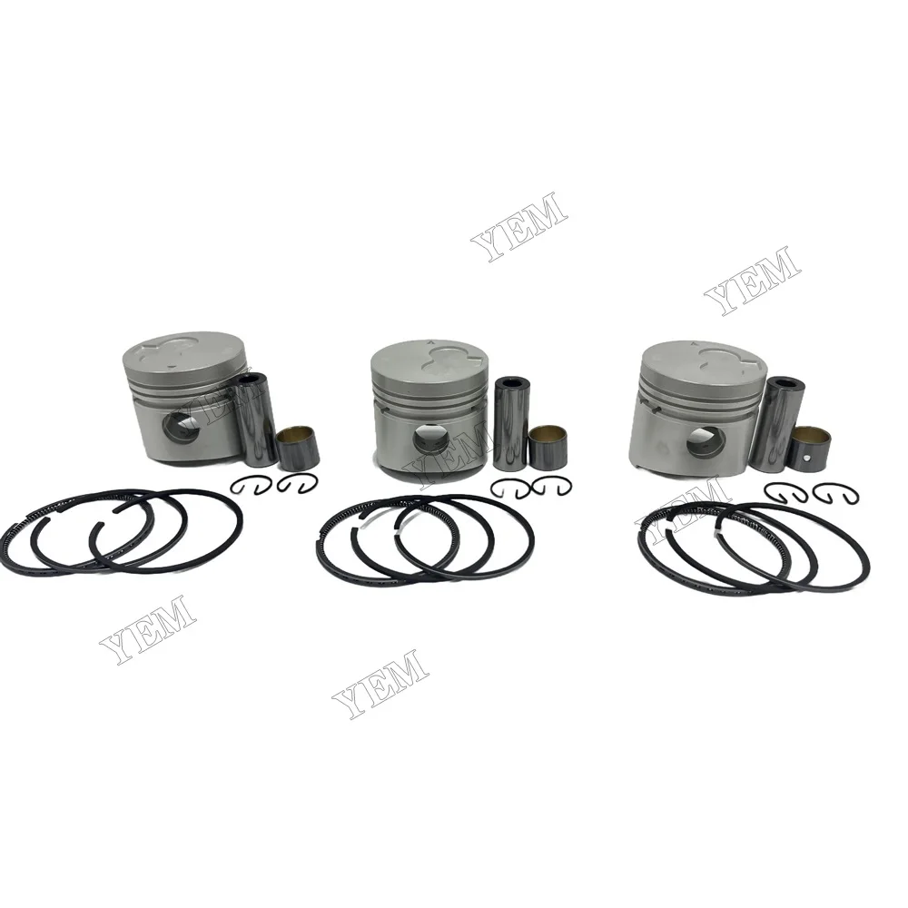 Piston Kit Fit for Mitsubishi K3H Engine 6