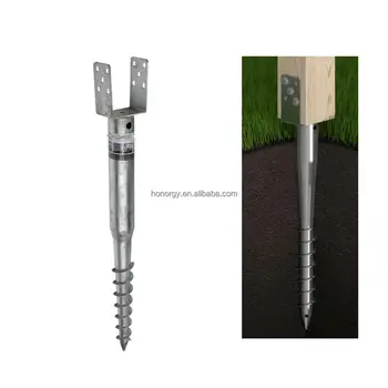 High Quality Hot Galvanized Helical Pile Ground Screw Construction Foundation Solar Related Traffic Sign Anchor