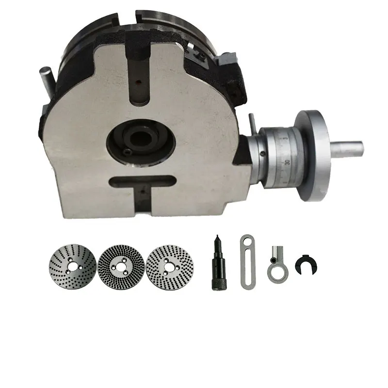 HV6/TSL150  Horizontal and Vertical Rotary Table With DP-1 Dividing Plate for Cnc Drilling Milling Machine Indexing Working