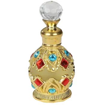 6 Colors Creative Arabic Perfume Bottle 15ml Refillable Saudi Style ...