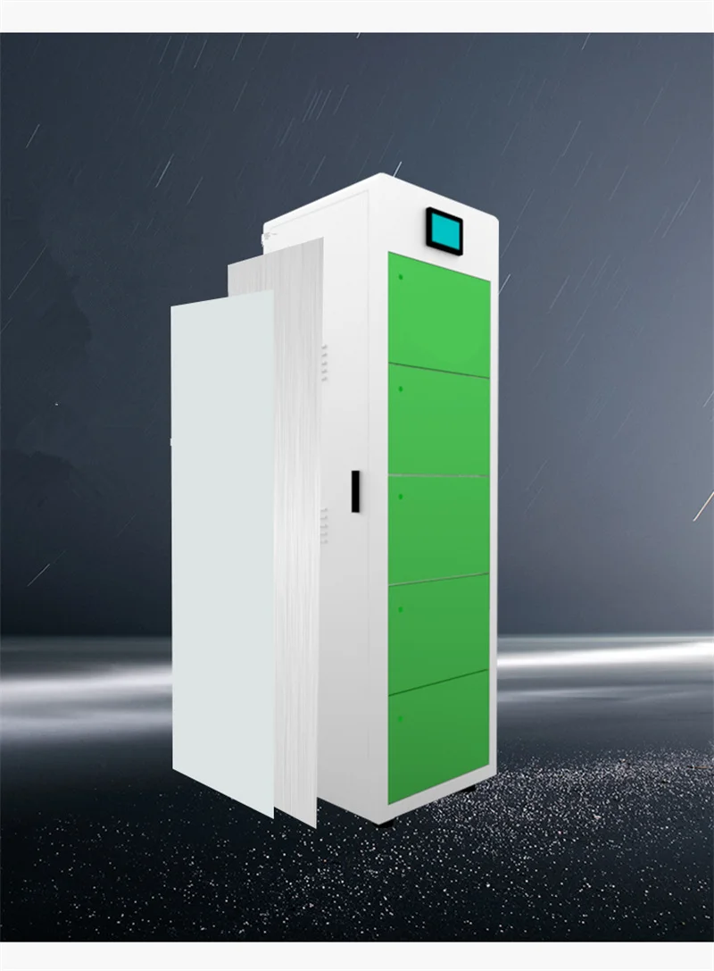 Smart 5 Door Power Exchange With Wheels Touch Screen Operation