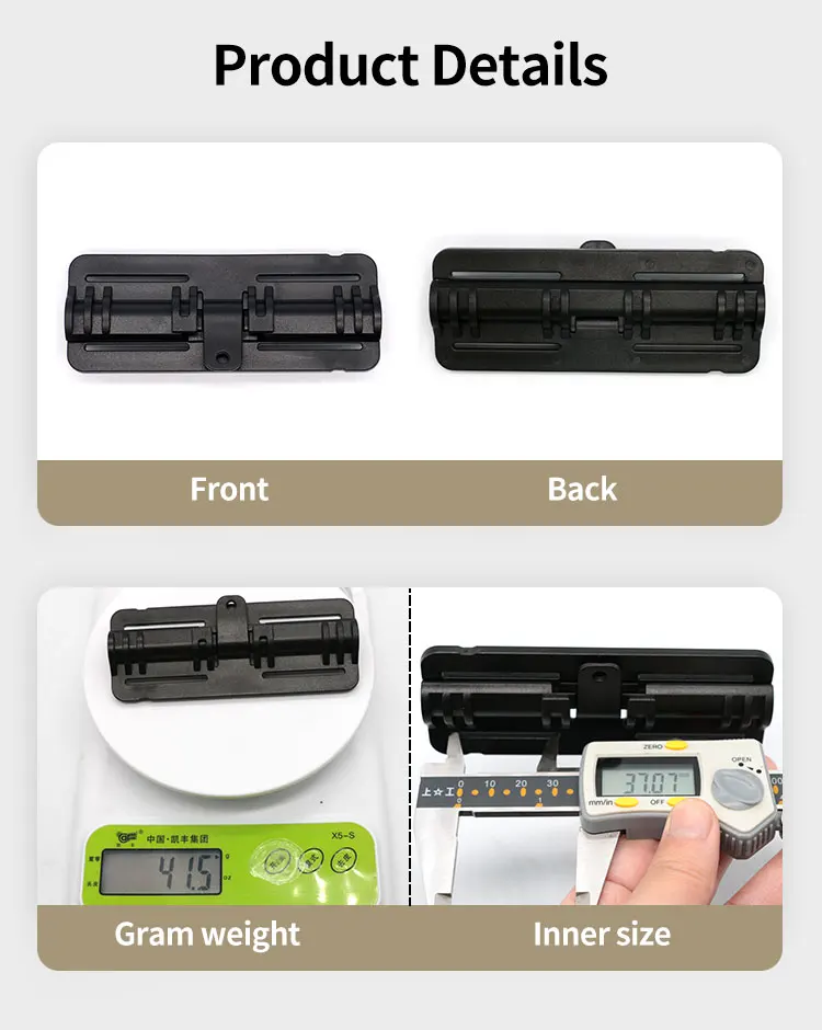 Custom Logo Pa66 Webbing Plastic Buckle Tactical Gear Accessories Molle System Tactical Vest Quick Side Release Belt Buckle