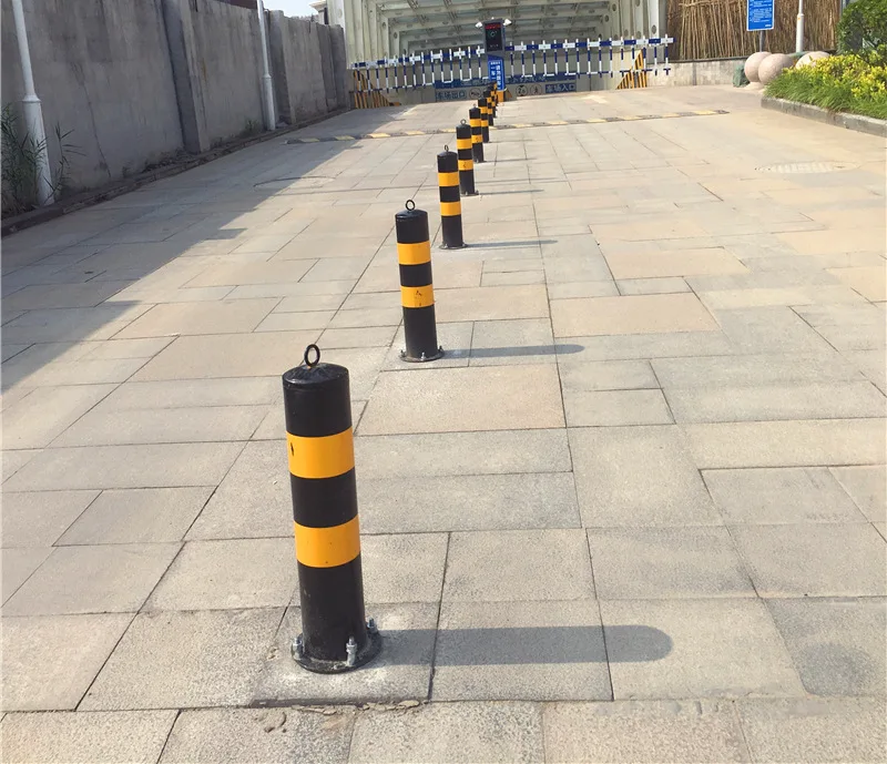 Оптовая цена, сверхмощный желтый столбик для стальной трубы, дорожный стационарный столбик безопасности