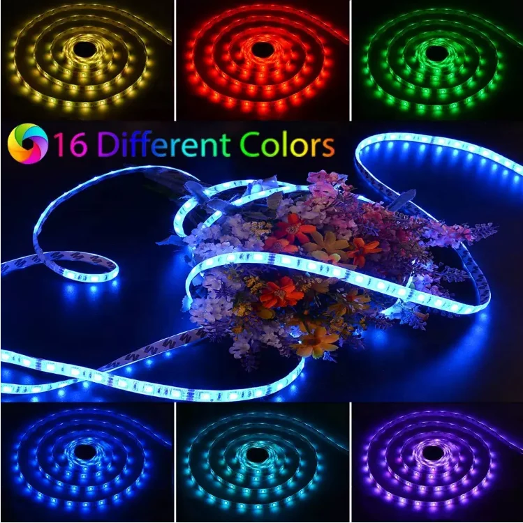 Smart 12v Led Strip Lights 840lm 144w Smd5050 Rgb 12v 24v Ip65 Waterproof Rgb Led Strip Buy 