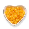 8mm Imitation Jade Glass Beads - Orange