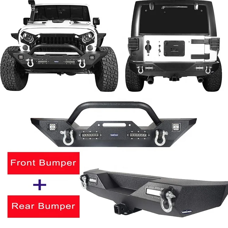 Heavy Duty Front & Rear Bumper Set For Jeep Wrangler Jk - Buy Bumper For Jeep  Wrangler Jk,Jk Bumper,Heavy Duty Bumper For Jk Product on 