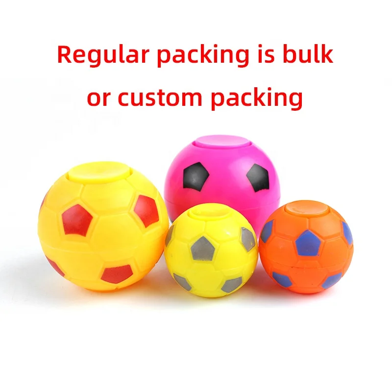 Fidget Spinner Toy Hand Spinner Fidget Toys Soccer Fidget Spinner Finger Hand Focus Spinning Toy Mini Football Shape Stress Ball