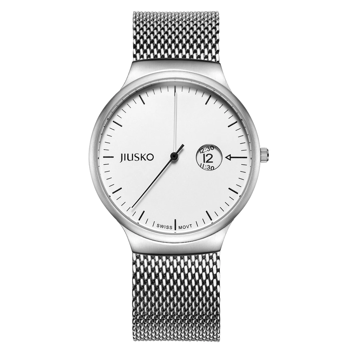 JIUSKO Brand New Arrival 5 Atm Water Resistant Stainless Steel Watch