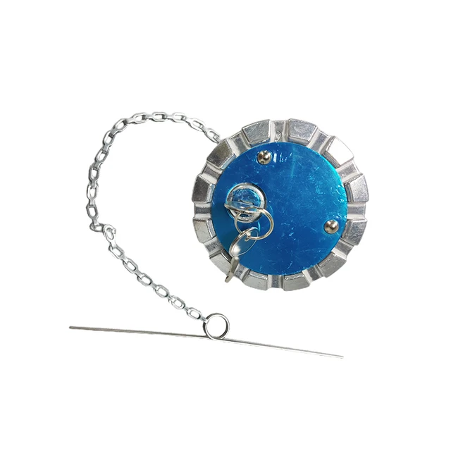 OEM600184600183-6 Locking Diesel Fuel Cap Vented Semi Truck Fuel Tank Cap with 2 Keys for Kenworth Peterbilt Freightliner