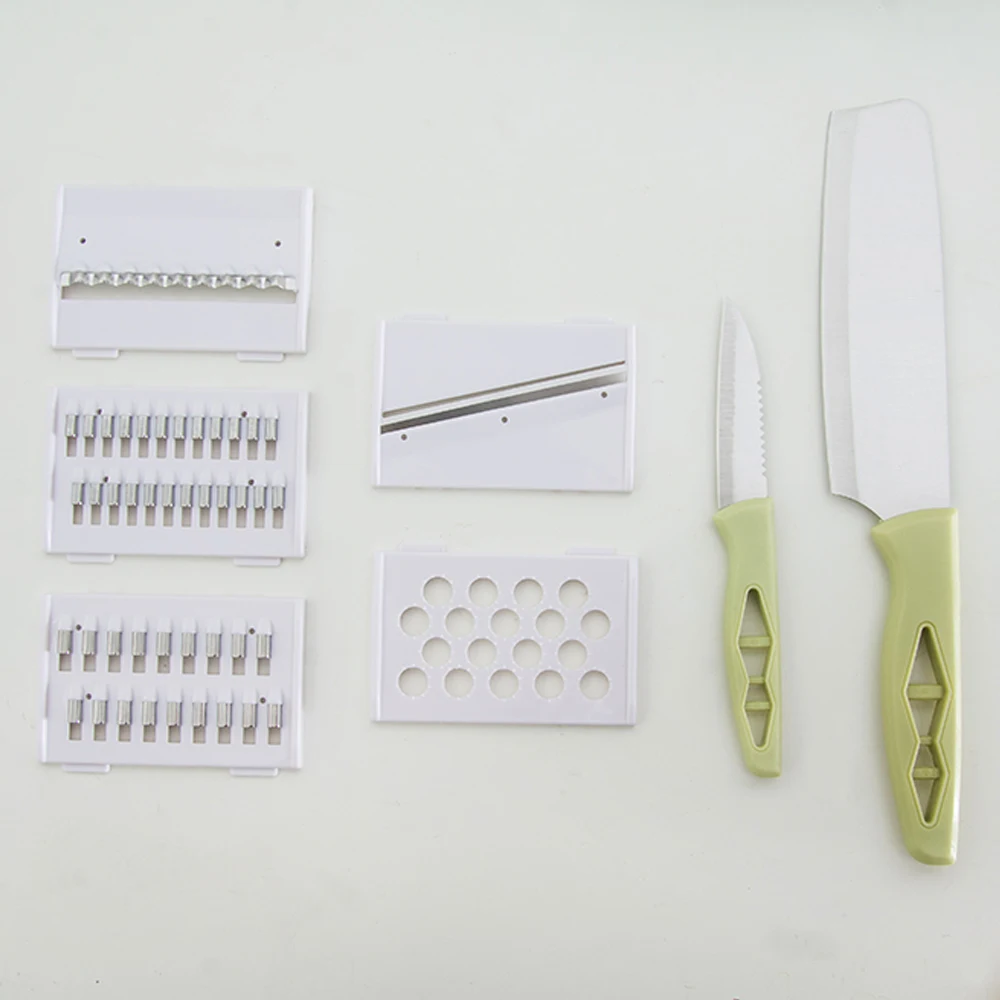 Xingye Food Grade Plastic Multi Function Kitchen Utensils for Cookware Vegetable Slicer Cutting Chopping Block With Drain Basket