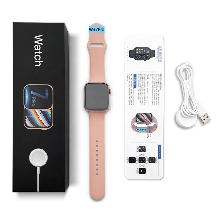 Смарт-часы IWO W37 Pro Series 7 Беспроводная зарядка IP68 Водонепроницаемые 1,75 полноэкранные Смарт-часы Wearfit Pro App W37Pro