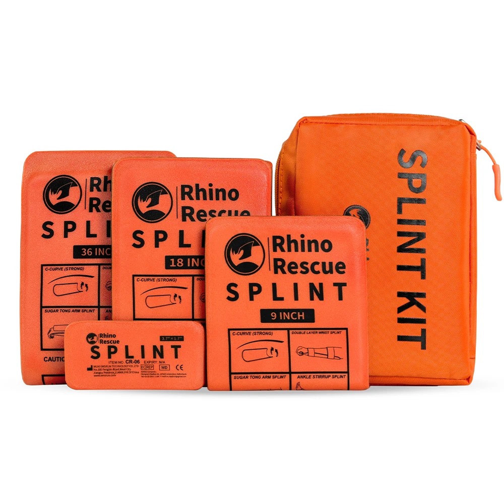 CE Approved Splint Aluminum Polymer Splints Medical Emergency Splint Kit for Bone Fixed Leg Rhino Rescue