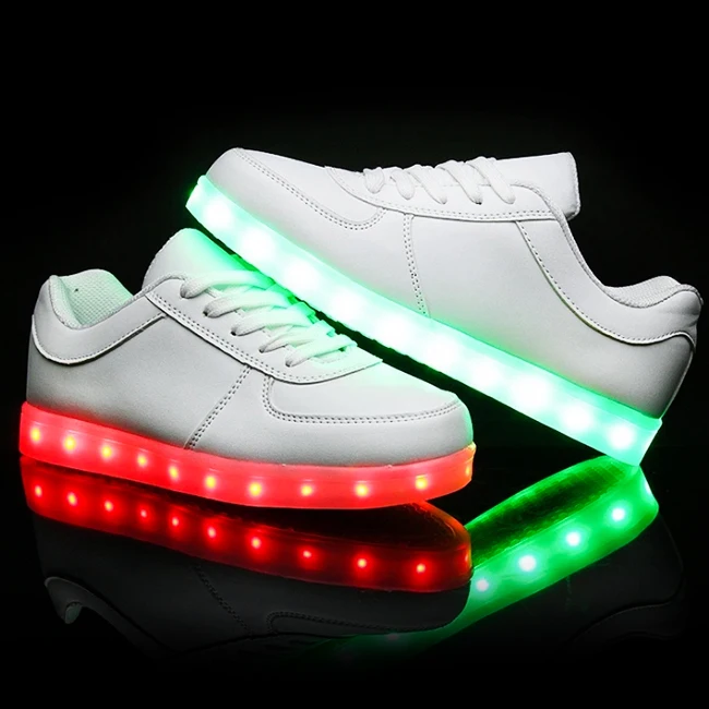 tarwe lenen plug Promotional Custom Logo Printed Led Shoes Light Up Glow Sneakers - Buy Led  Shoes,Light Up Sneakers,Led Sneakers Product on Alibaba.com