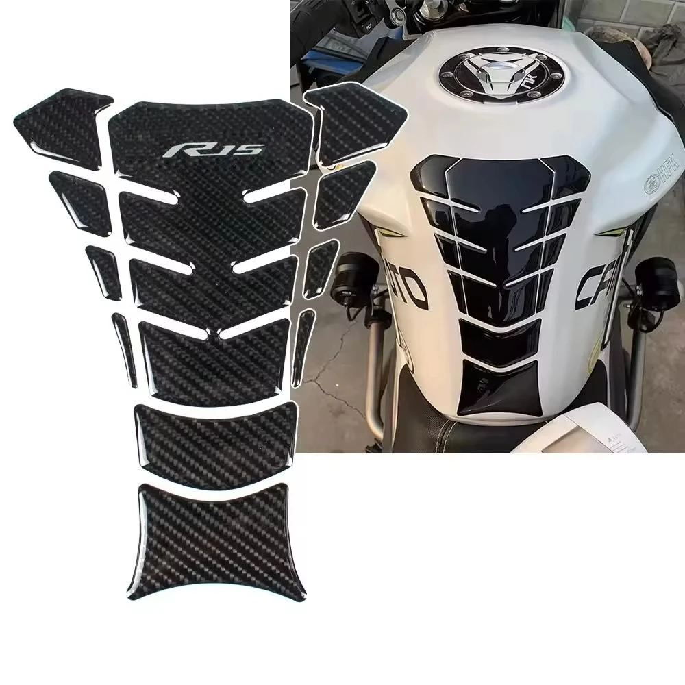 Motorcycle Racing Fuel Cap Cover Protector Pad Decal Sticker For Yamaha R1 R6 FJR FZ1 FZ8 Etc