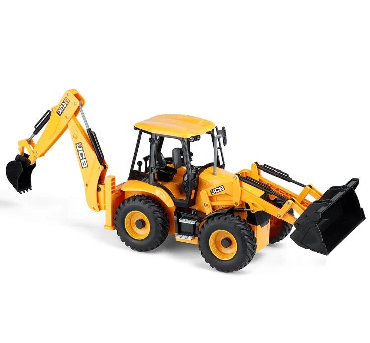 JCB Backhoe Loader RC Excavator 1/20 Scale Model with Light