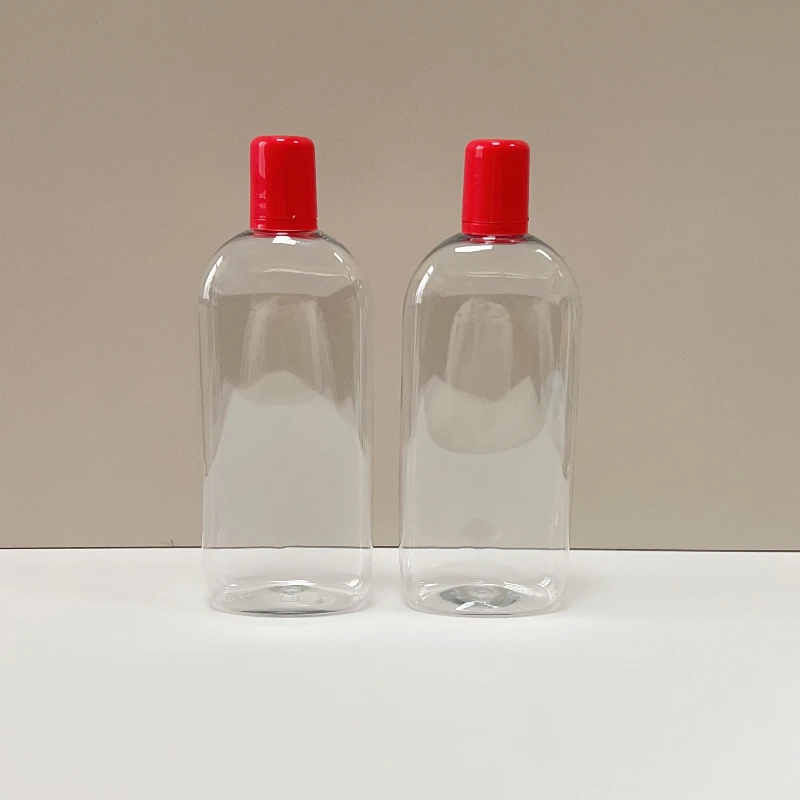 Custom Empty 400ml Pet Transparent Shampoo Body Wash Cosmetic Packaging Plastic Bottle