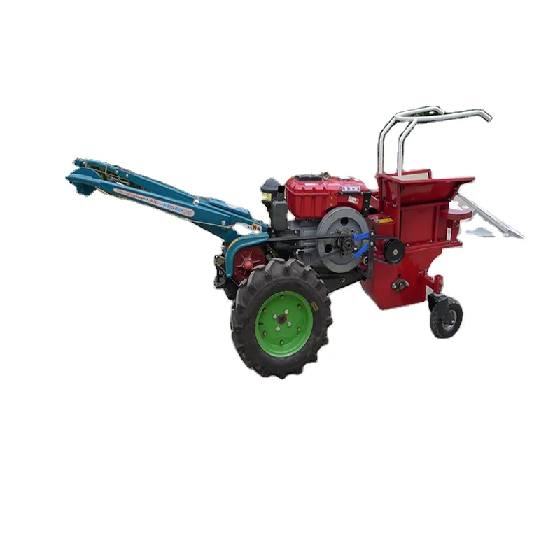 Tractor Mount 2 Rows 3 Rows Mini Sweet Corn Harvester With Peeling Self-propelled Combine Corn Harvester Corn Picker for Sale