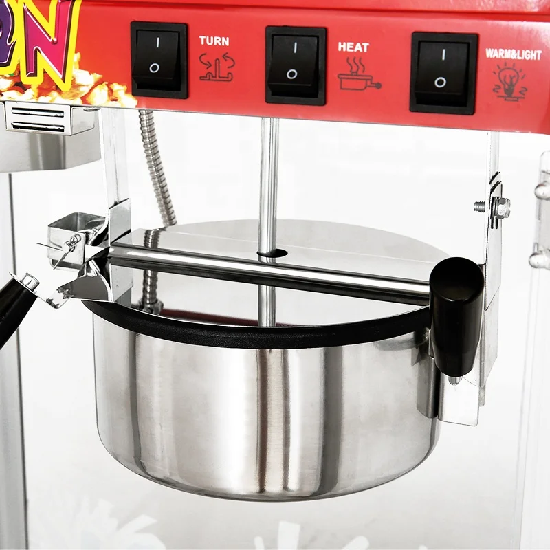 High Quality Automatic Popcorn Maker Machine with Cart Wholesale Bakery Application New Condition Core Motor Component Made Corn