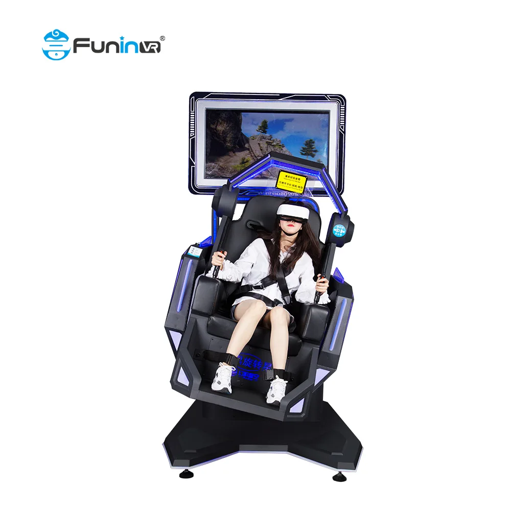 720 Degree Flight Simulator Cockpit 9D VR Shooting Rotating Games
