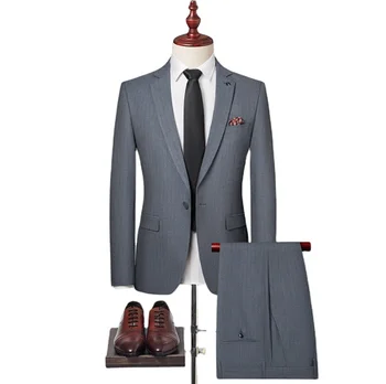 Man formal suits 3 piece zipper fly wedding slim fit men slim low super wool for suit