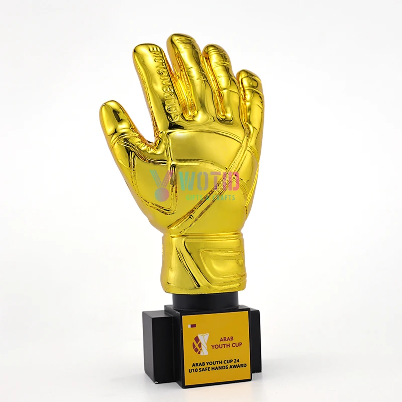 Troféus Personalizados Melhor Goleiro Competição de Futebol - Troféus Genéricos Duráveis em Metal e Plástico Presente de Luxo Souvenir