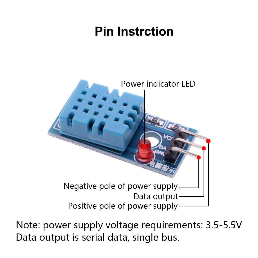 Dht11 Digital Temperature And Humidity Sensor Dht11 Module - Buy Dht11 ...