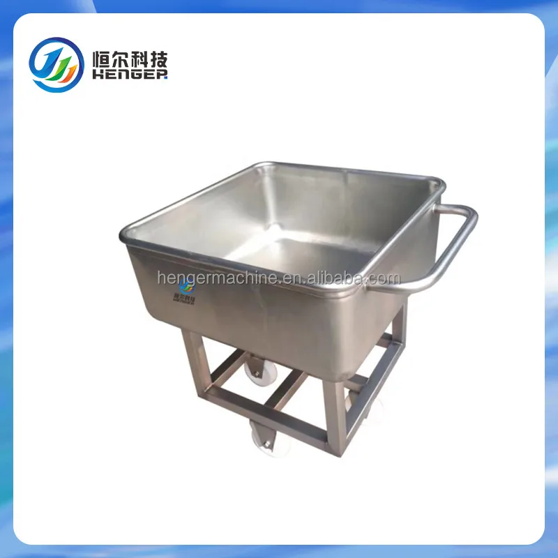 Slaughtering Equipment Meat Processing Plant Used  Euro Tub Food Trolley Stainless Steel Meat Trolley with Good Price