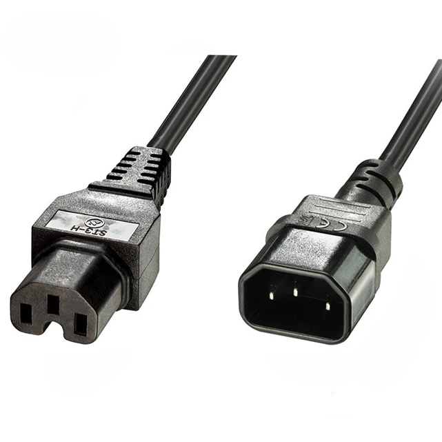 kosten Ik heb een Engelse les Vermoorden 1.5mm2 Power Cable Assembly C14 C15 Connector Iec C14 Male To Female Iec C15  Power Extension Power Cord Cable - Buy C14 C15 Extension Power Cord,C14 C15  Extension Power Cable,Male To Female