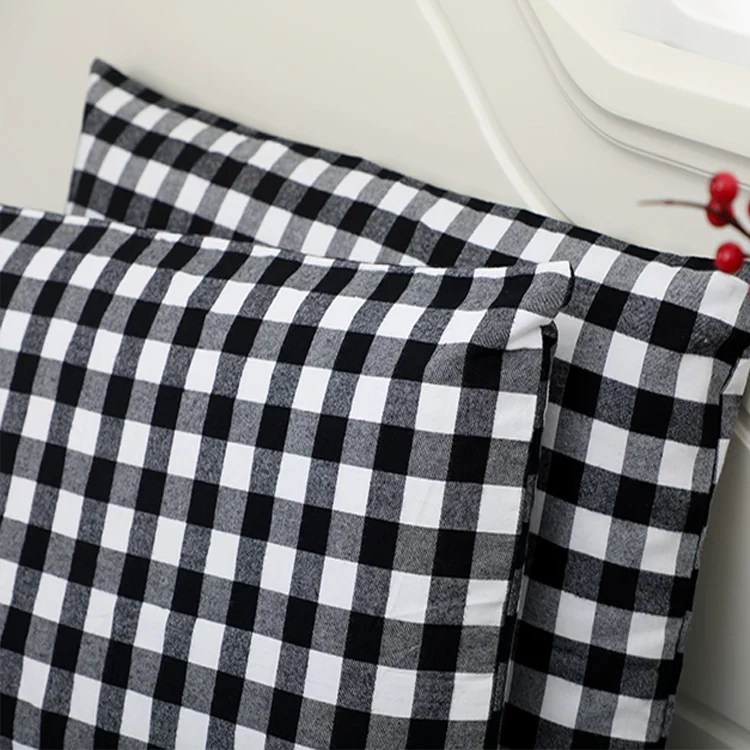 plaid pillowcases