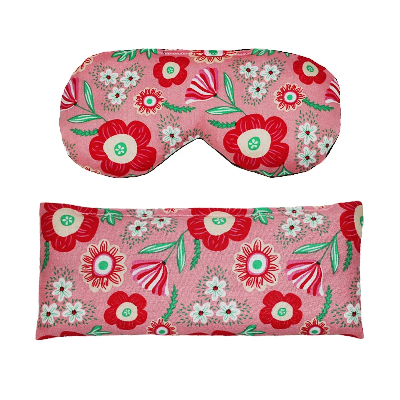 factory wholesale hot food pack microwave clay beads heat pack heat pad wrap weighted heated eye mask for pain relief