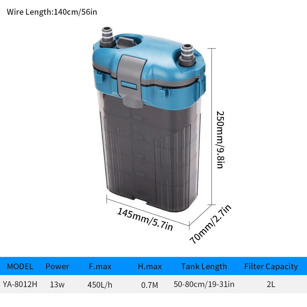 Cross Border External Filter Fish tank Filter Bucket Aquarium Wall Mounted YA Series ultra Quiet Circulating Water Pump