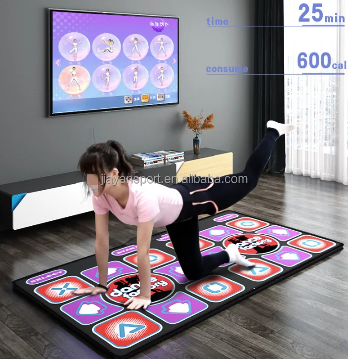 Hot Sale Adults Kids 2 Person Dance Mat Game Exercise Wireless Double