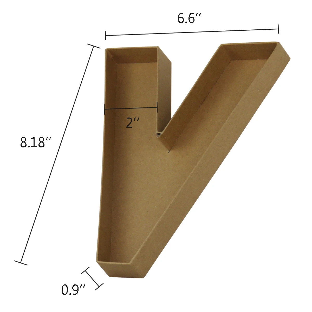 Kraft Paper Alphabet Shape Boxes Letter Shaped Gift Box For Flower