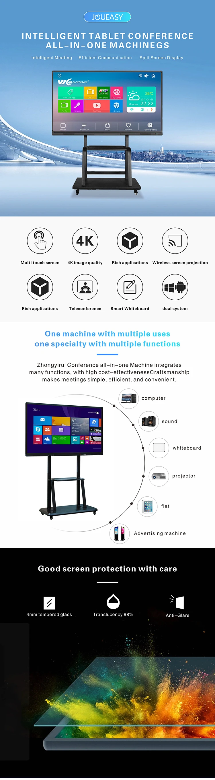 Office Live Broadcast Display Large Screen Intelligent Electronic ...