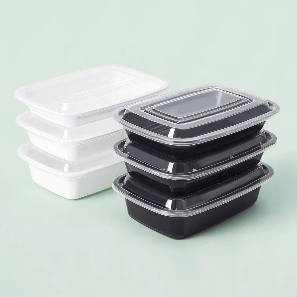 Black Microwave Safe Plastic Disposable Food Packaging Container - China  Plastic Food Container and PP Plastic Box price