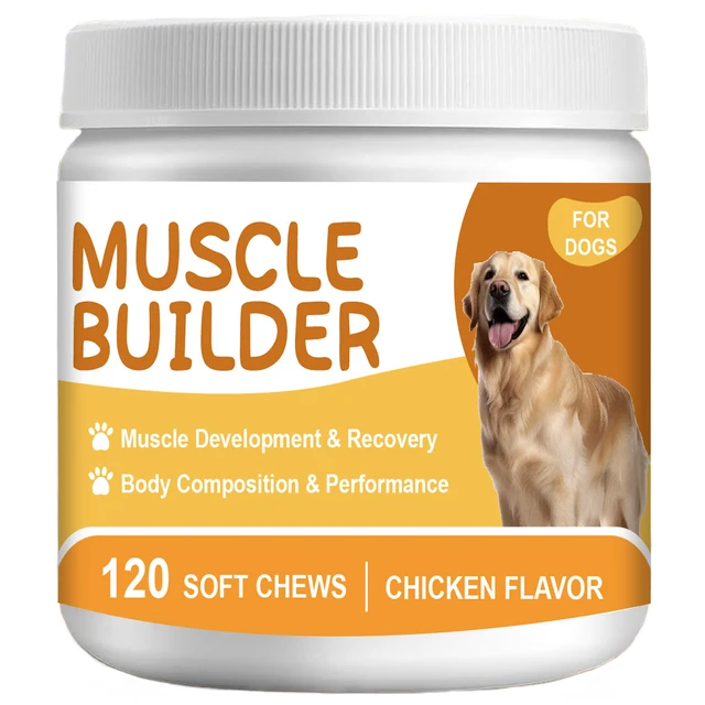 OEM/ODM Muscle Dog Power Chews High Protein Dog Food Health Supplement  for All Breeds & Ages Dog Protein Powder