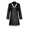 One Piece - Nico Robin Black Leather Jacket