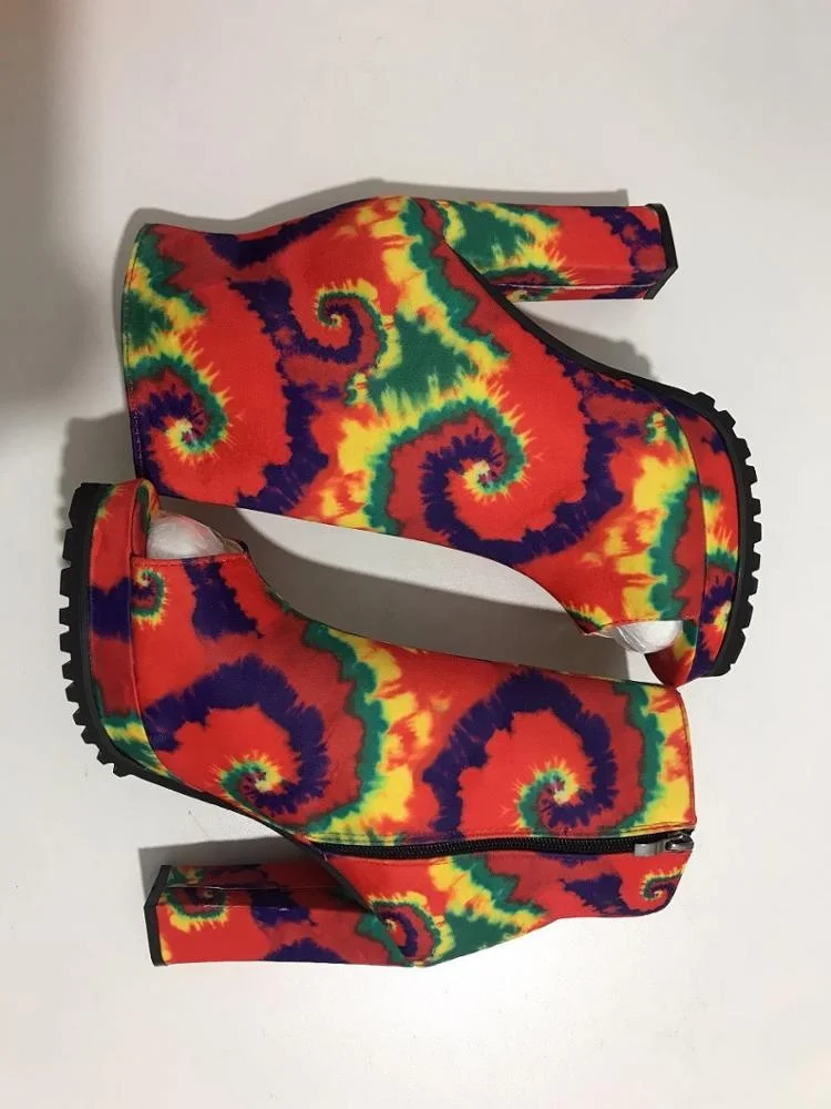 Женские босоножки со змеиным принтом, разноцветные сандалии на высоком каблуке, модные босоножки больших размеров для осени и зимы