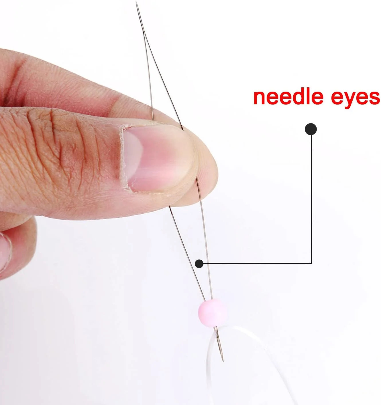 Aiguille De Perles De Rocaille, Perles Fines, Grands Yeux, Outils De Broderie Pour Les Créateurs De Bijoux Faits à La Main, Paquet De 8 Aiguilles à Perles De Différentes Tailles