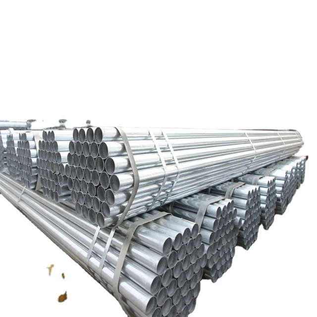 Hot Dipped Galvanized Steel Pipe 1.25inch SCH40 with Zinc Coated  Pre-Galvanized round Pipe