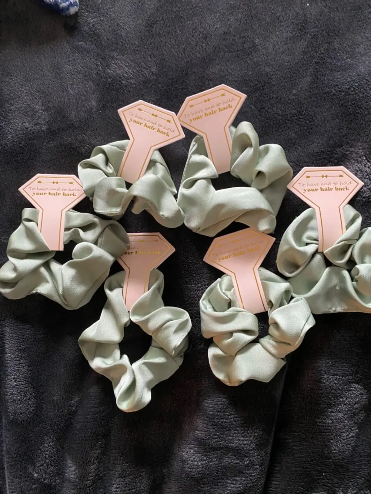 Satin Bridesmaid Scrunchies Hair Ties Bachelorette  display picture 1