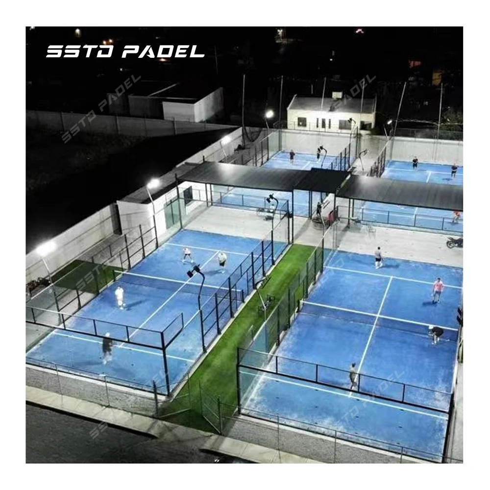 Factory Direct Sales Indoor Padel Tennis Courts Best Selling Wholesale Panoramic Paddle Court