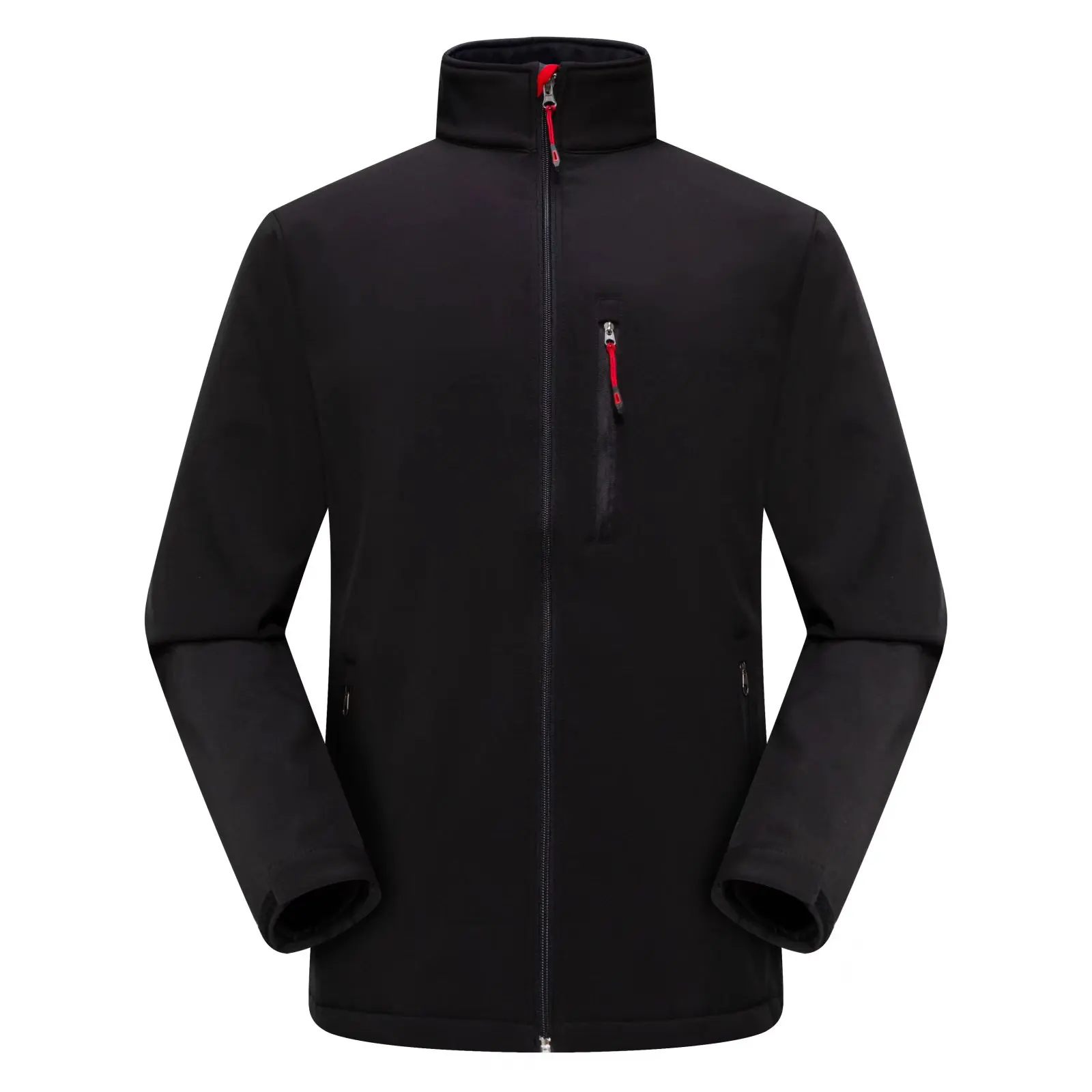 Customized Logo Printing Zipper Iguana Ski Corduroy Jacket Men