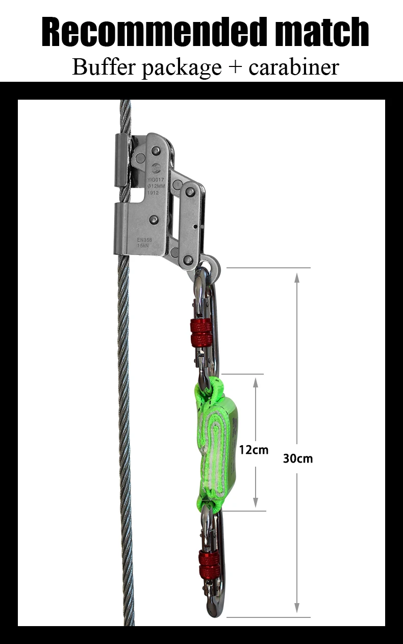 12 Mm Electric Hanging Basket Fall Protection Fiber Rope Wire Rope Self